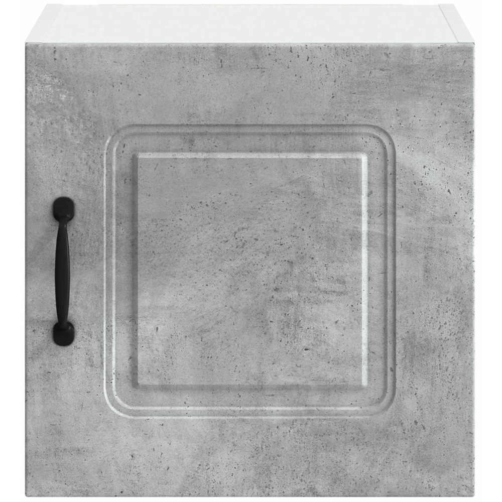 vidaXL Kalmar Single Door Concrete Grey Wall Mounted Square Kitchen Cabinet Set of 2 Image 7