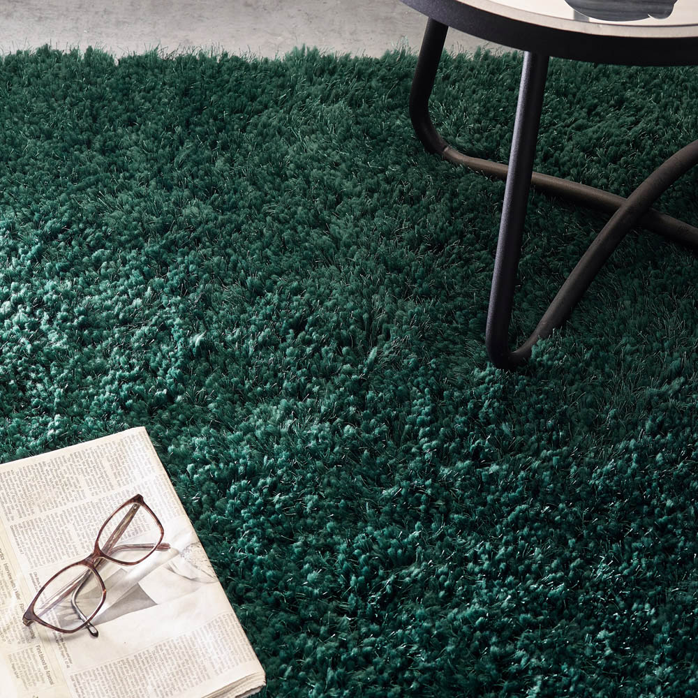 Origins Chicago Forest Green Shaggy Rug 160 x 230cm Image 5