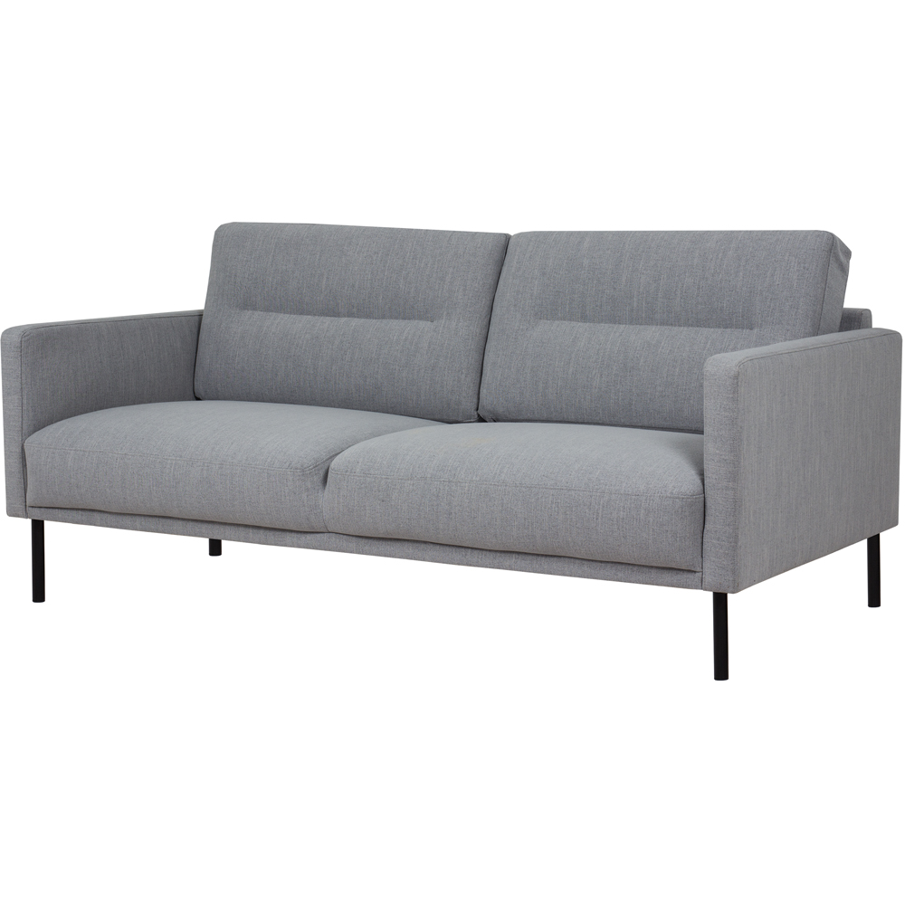 Florence Larvik 2.5 Seater Grey Sofa with Black Legs Image 3