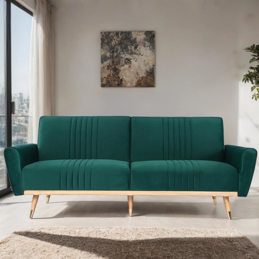 H&O Direct 2 Seater Sofa Bed Image 1