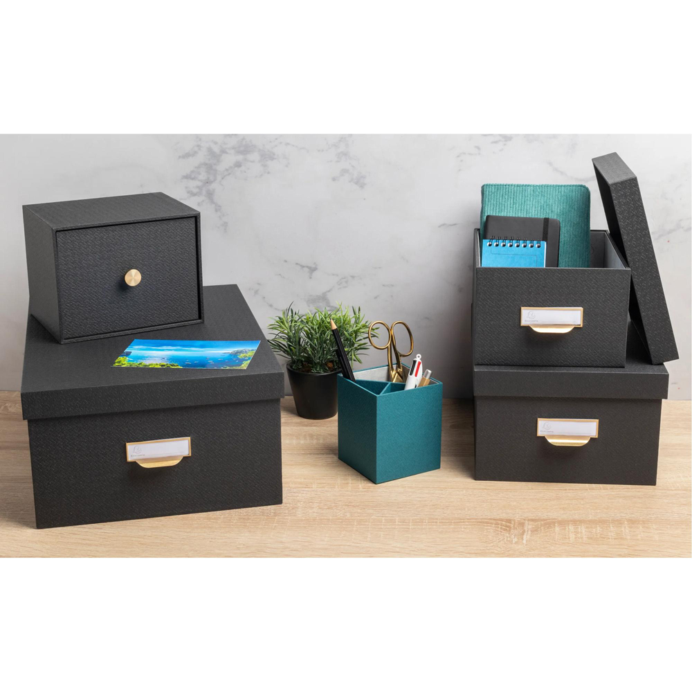 Exacompta OfficeByMe Black Storage Box Set of 3 Image 2