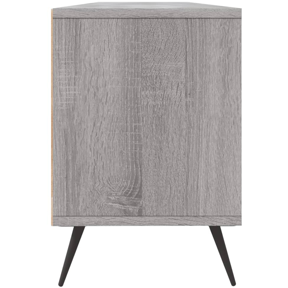 vidaXL 3 Drawer 3 Shelf Grey Sonoma TV Cabinet Image 7