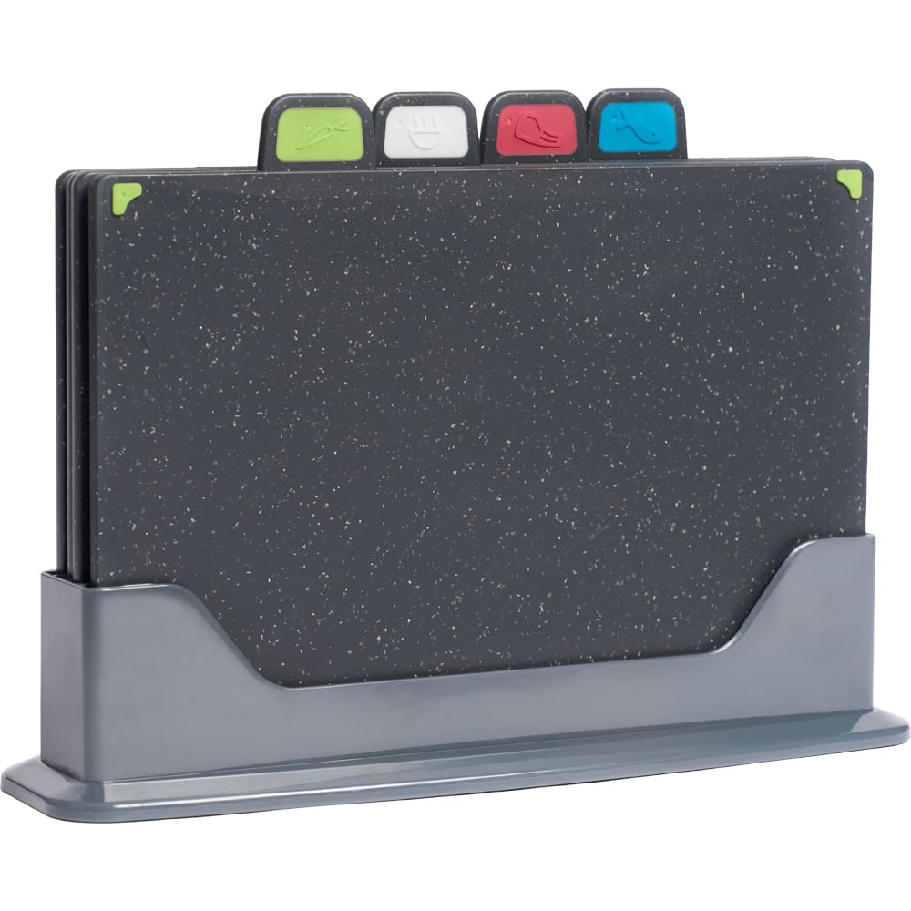 Cooks Professionals G4547 Index Style Grey Chopping Boards 4 Piece Image 1