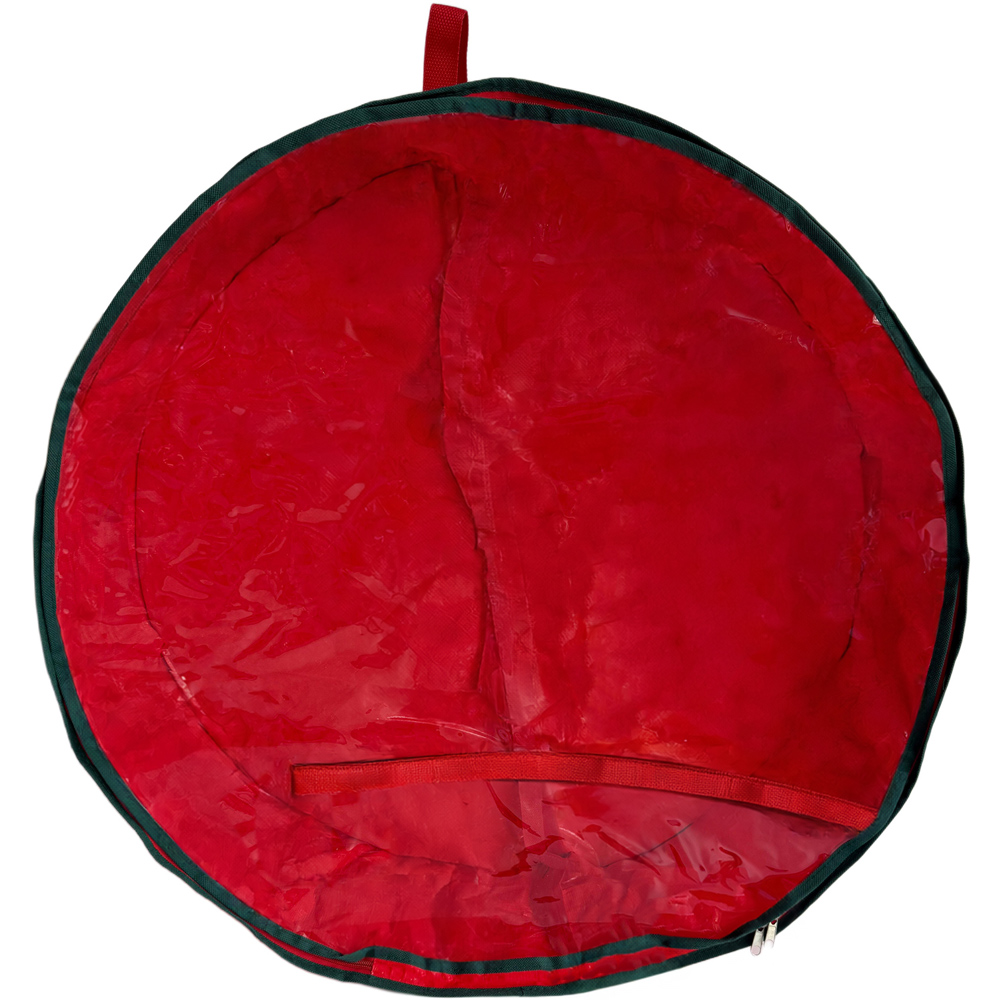 Christmas Wreath or Garland Storage Bag Red Image 3