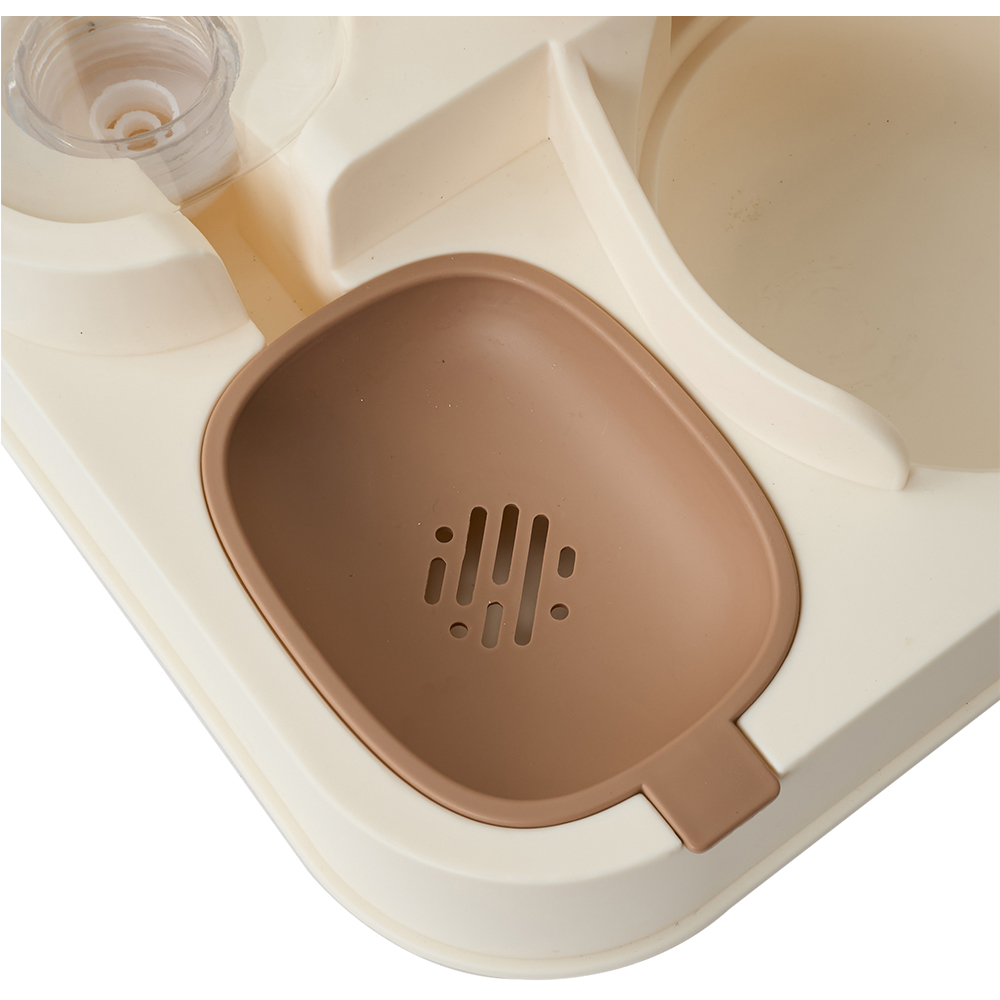 H&O Direct 2-in-1 Brown Pet Feeder and Water Dispenser 2.3L Image 5