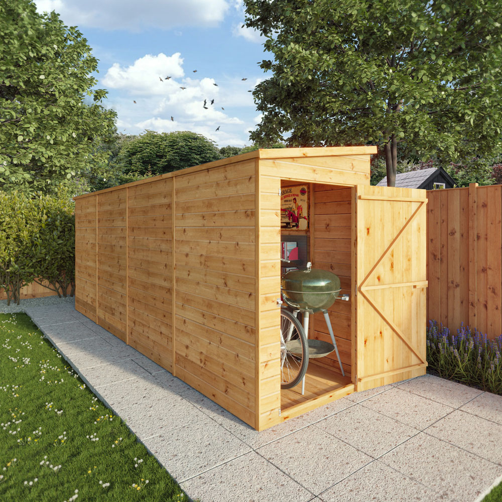 Mercia 16 x 4ft Shiplap Pent Shed Image 6
