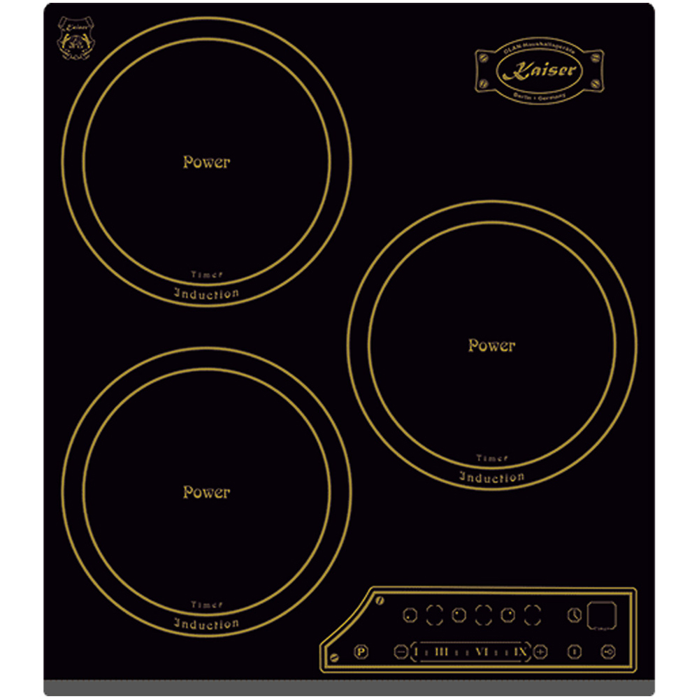 Kaiser Art Deco KCT 4795 Black Touch Control Induction Hob 45cm Image 1