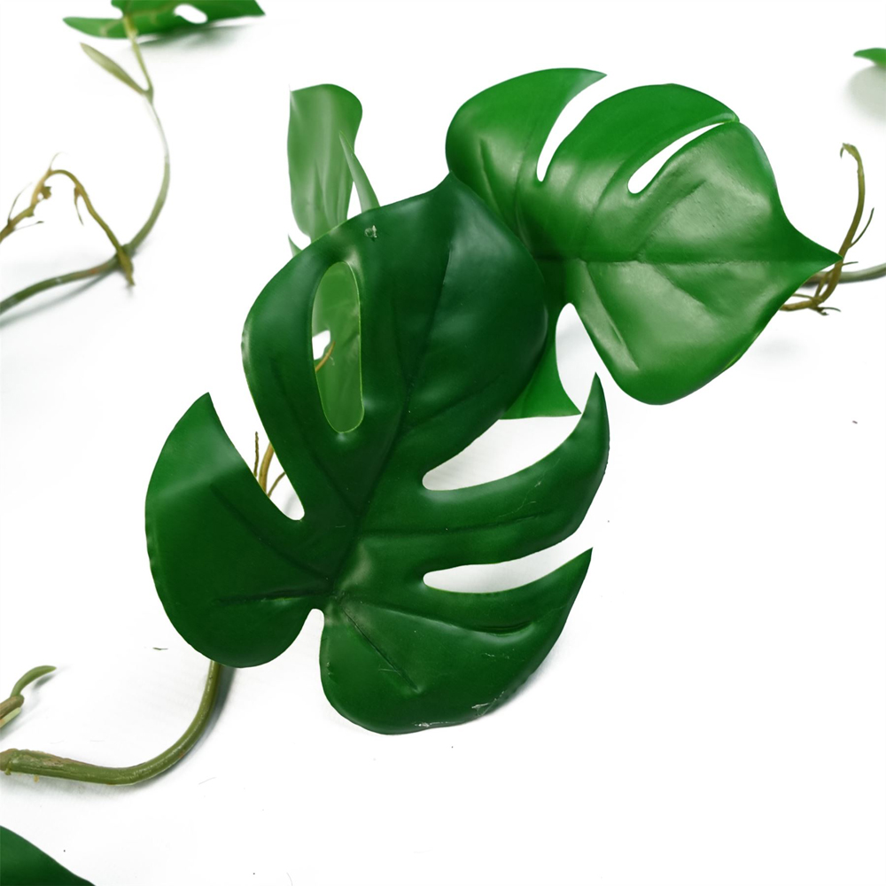 Leaf Trailing Monstera Hanging Artificial Plant 3ft 6 Pack Image 3