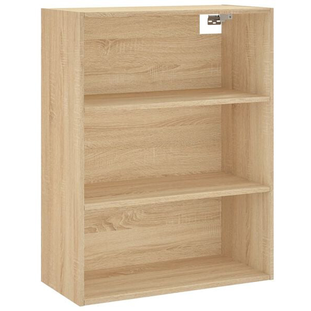 vidaXL 2 Glass Door 3 Shelf Sonoma Oak Highboard Image 3