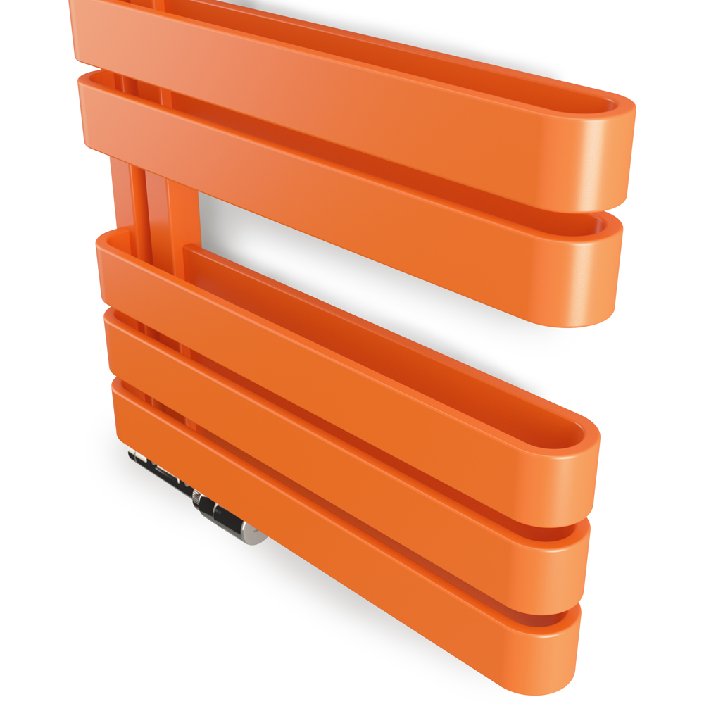 Terma Warp S Matt Orange Heated Towel Rail 1535 BTU 655 x 500mm Image 5