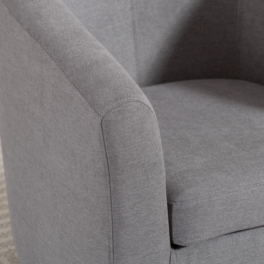 Artemis Home Beulah Grey Fabric Accent Chair Image 2