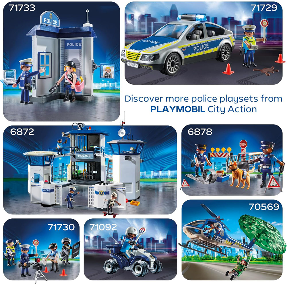 Playmobil Action Heroes Police Patrol Car Playset Image 7