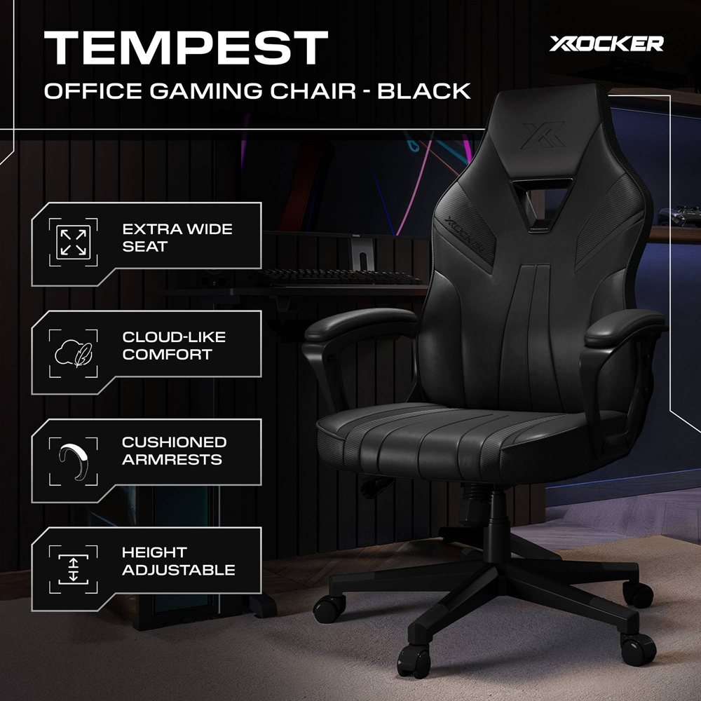 X Rocker Tempest Black Office Gaming Chair Image 3