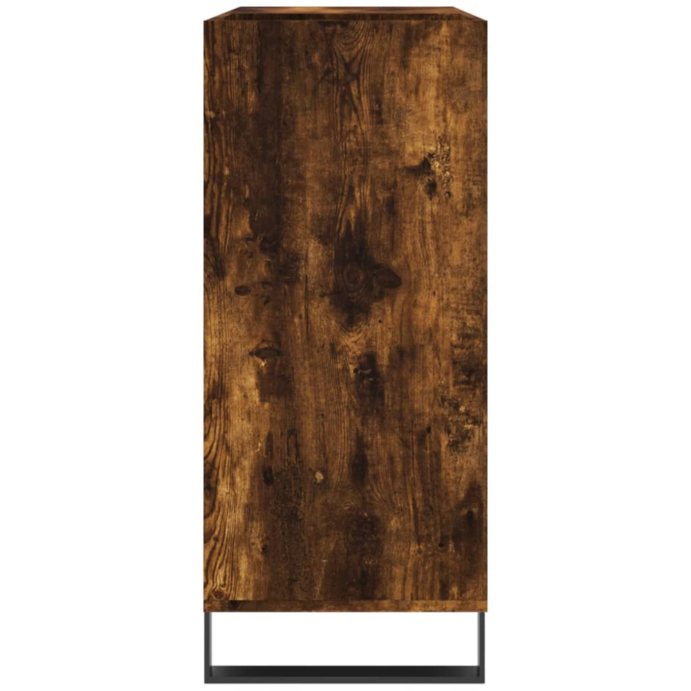 vidaXL 3 Shelf Smoked Oak Record Cabinet Image 5