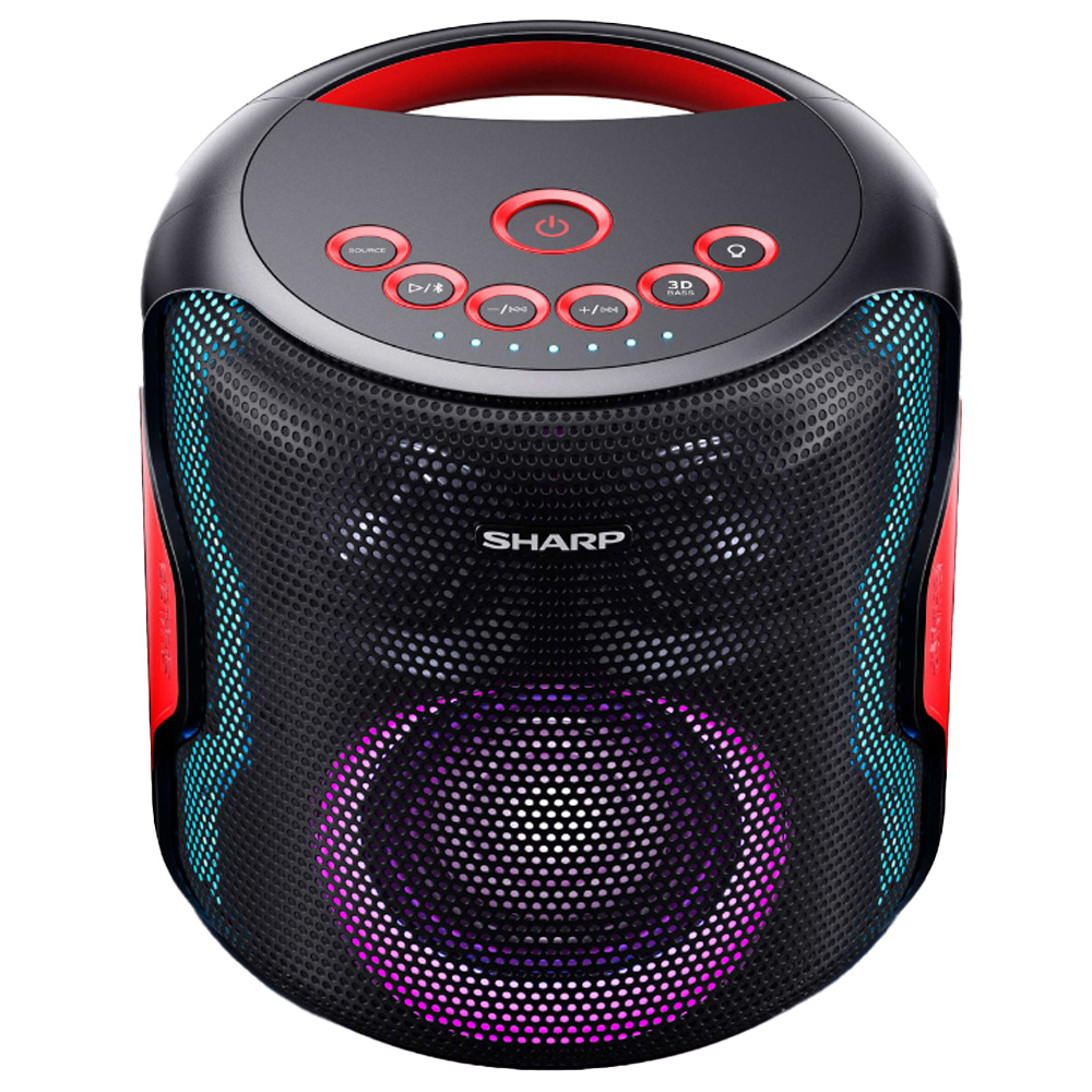 Sharp Black and Red Party Speaker 130W Image 1
