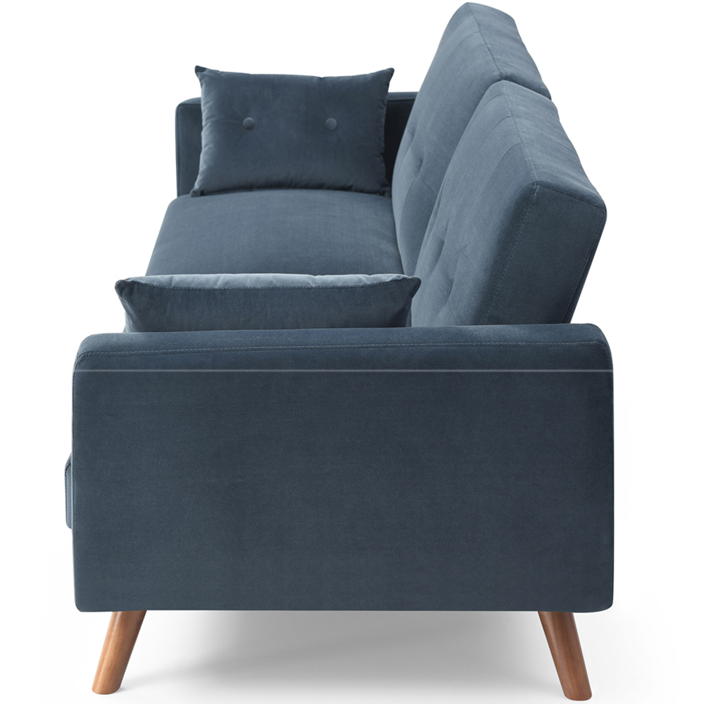 Weston 2 Seater Ink Velvet Sofa Bed Image 4