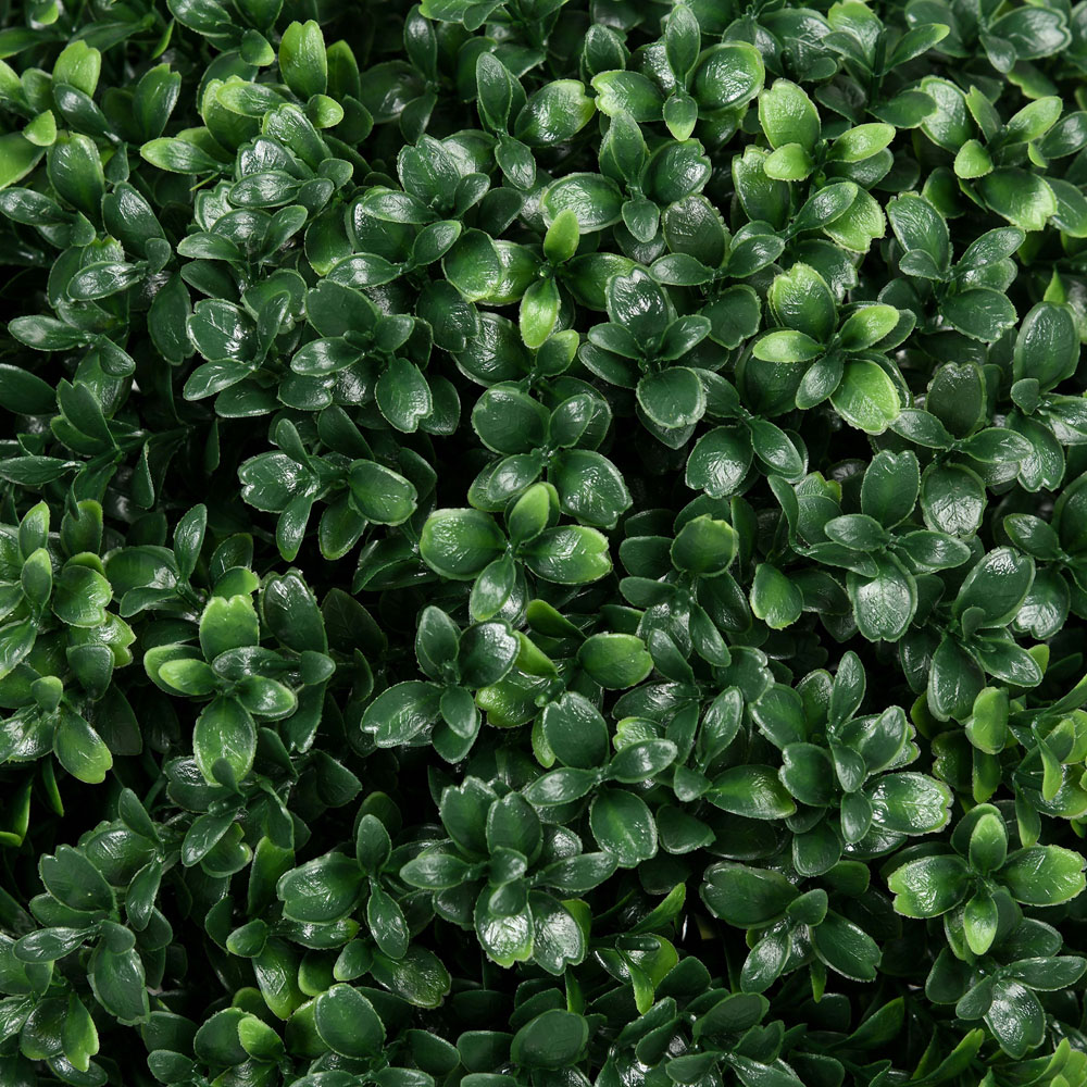 HOMCOM Artificial Boxwood Topiary Trees with Ground Stake Set of 2 Image 5