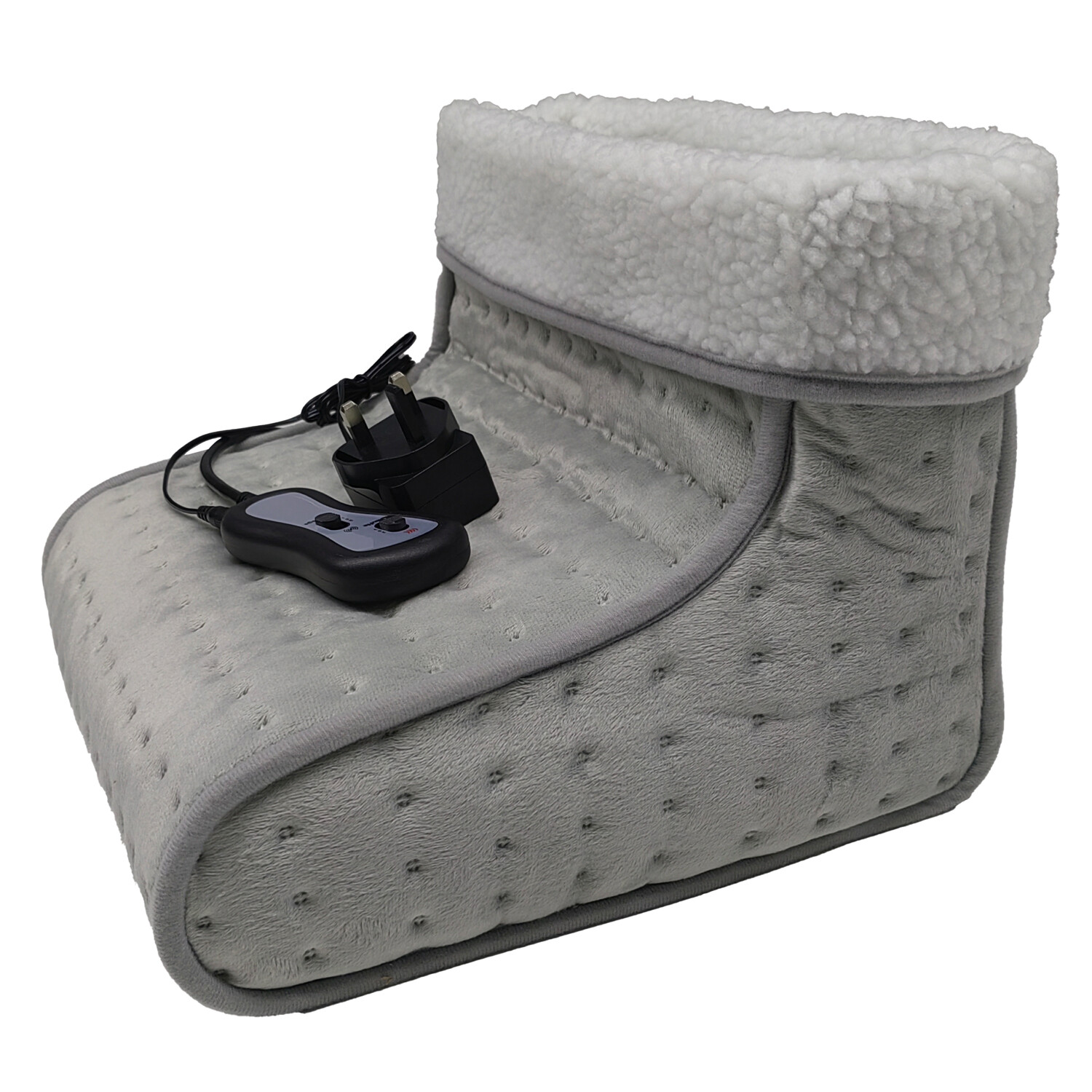 Foot Warmer with Massage - Grey Image 1