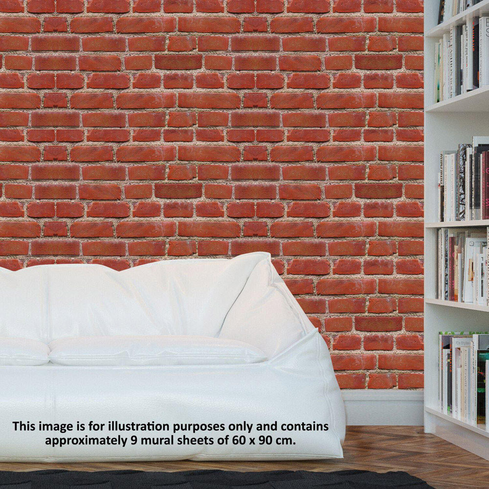 Walplus Flexiplus Vintage Brick Mural Sticker Image 2