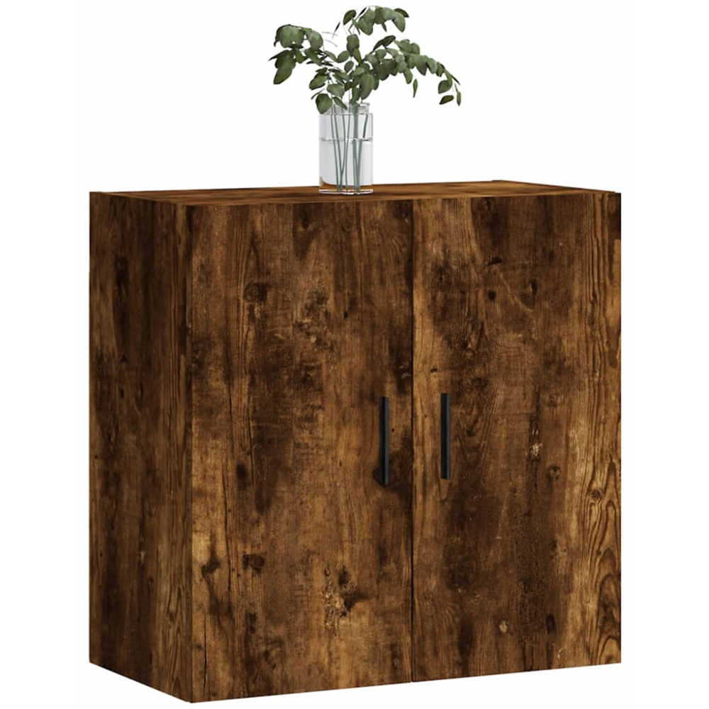 vidaXL 2 Door Smoked Oak Wall Cabinet Image 3