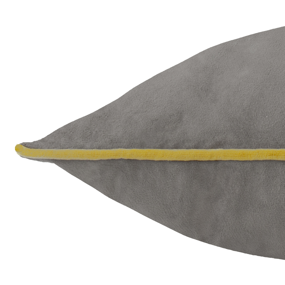 Furn Meridian Charcoal and Moss Velvet Cushion 45 x 45cm Image 4