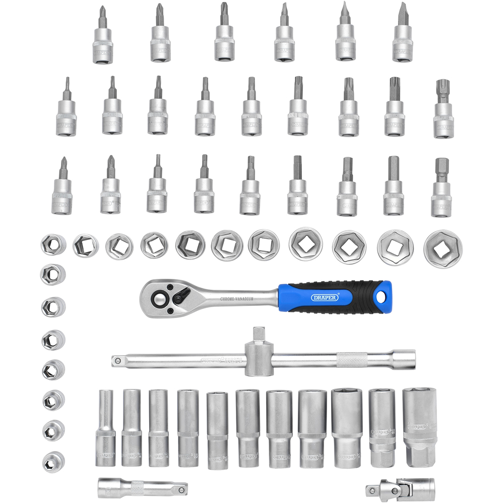 Draper HI-TORQ 58 Piece Metric Socket and Bit Set Image 6