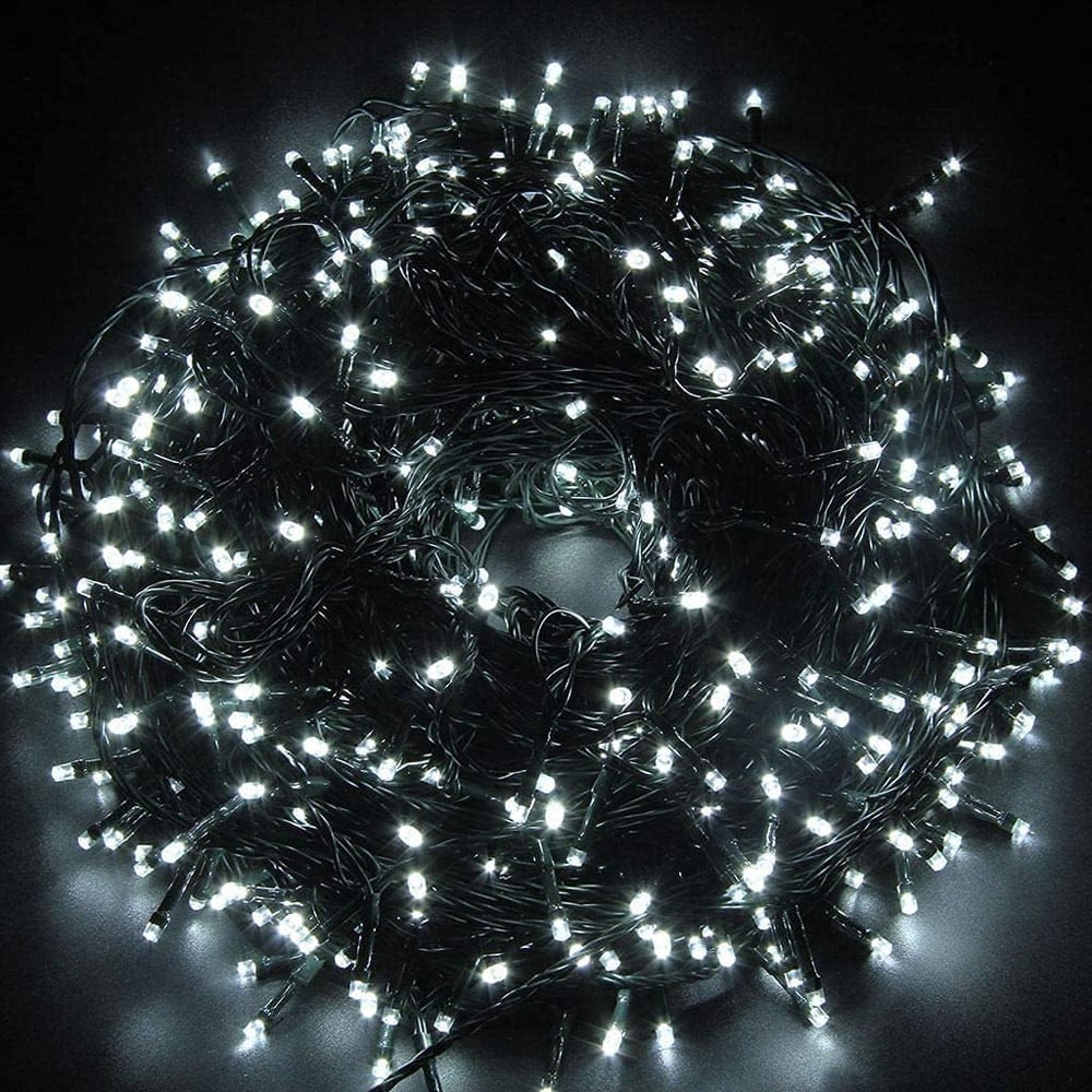 Shatchi 300 Cool White Multifunction LED Fairy String Lights Image 1