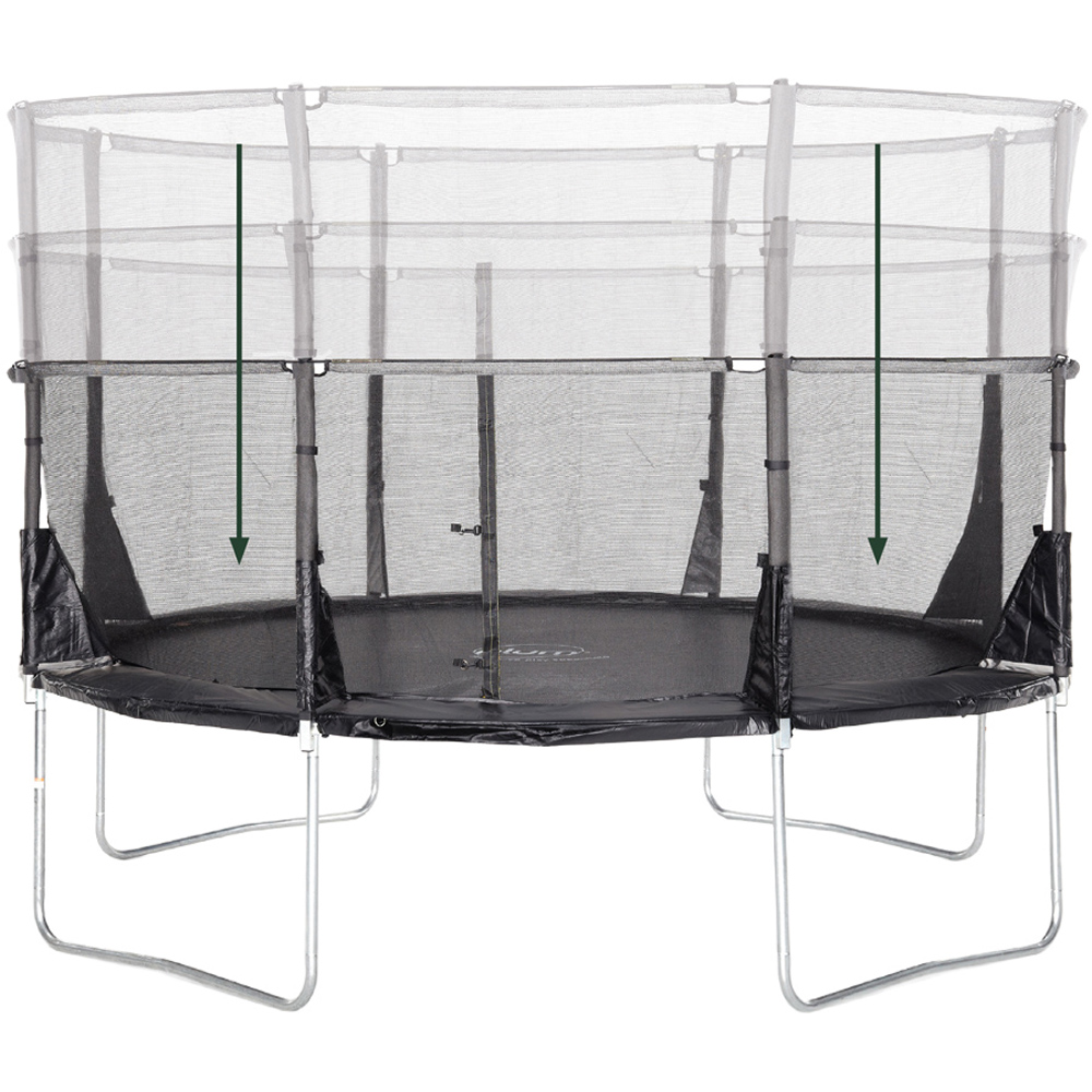Plum Play Space Zone II Evolution 14ft Springsafe Trampoline with Enclosure Black Image 3