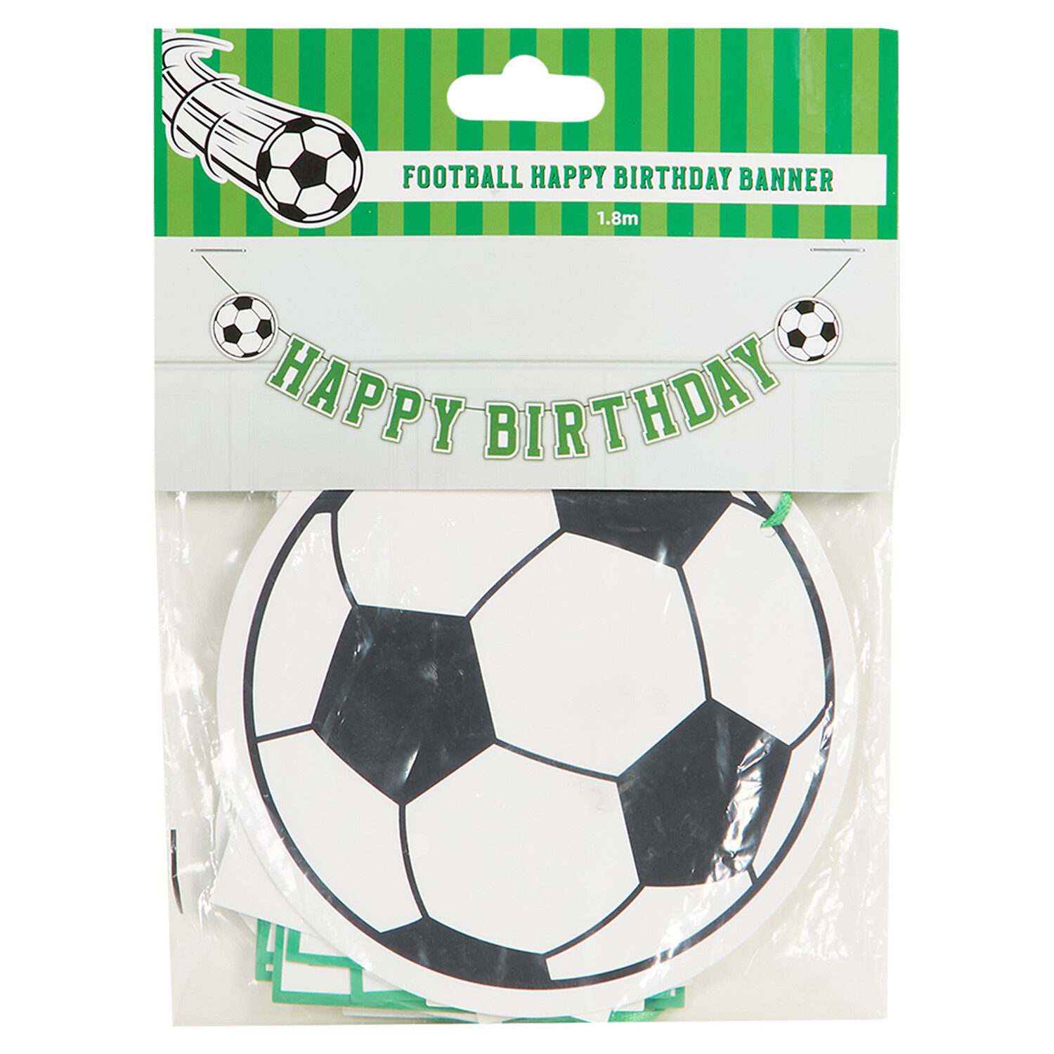 Football Happy Birthday Banner - Green Image 2