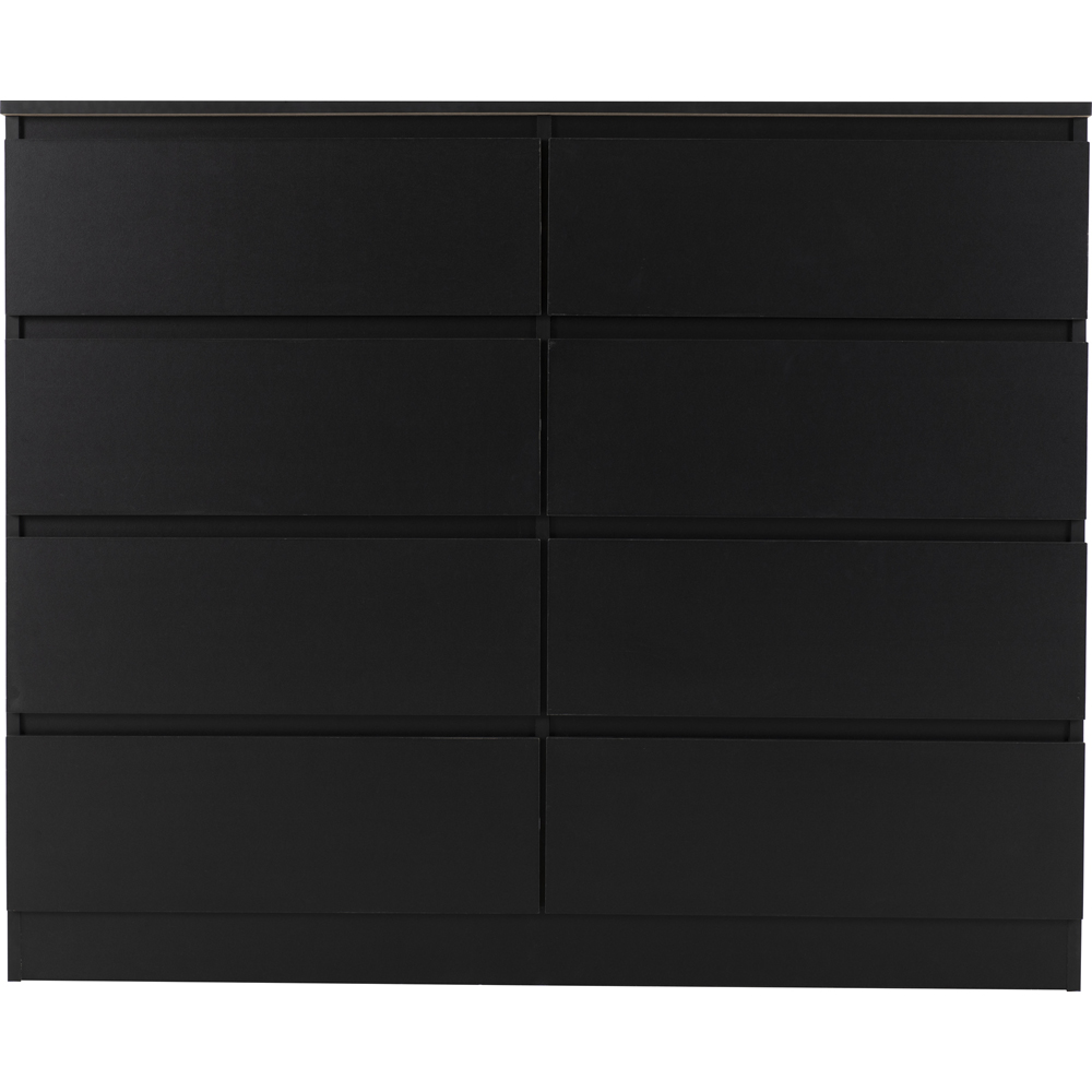 Seconique Malvern 8 Drawer Black Chest of Drawers Image 3
