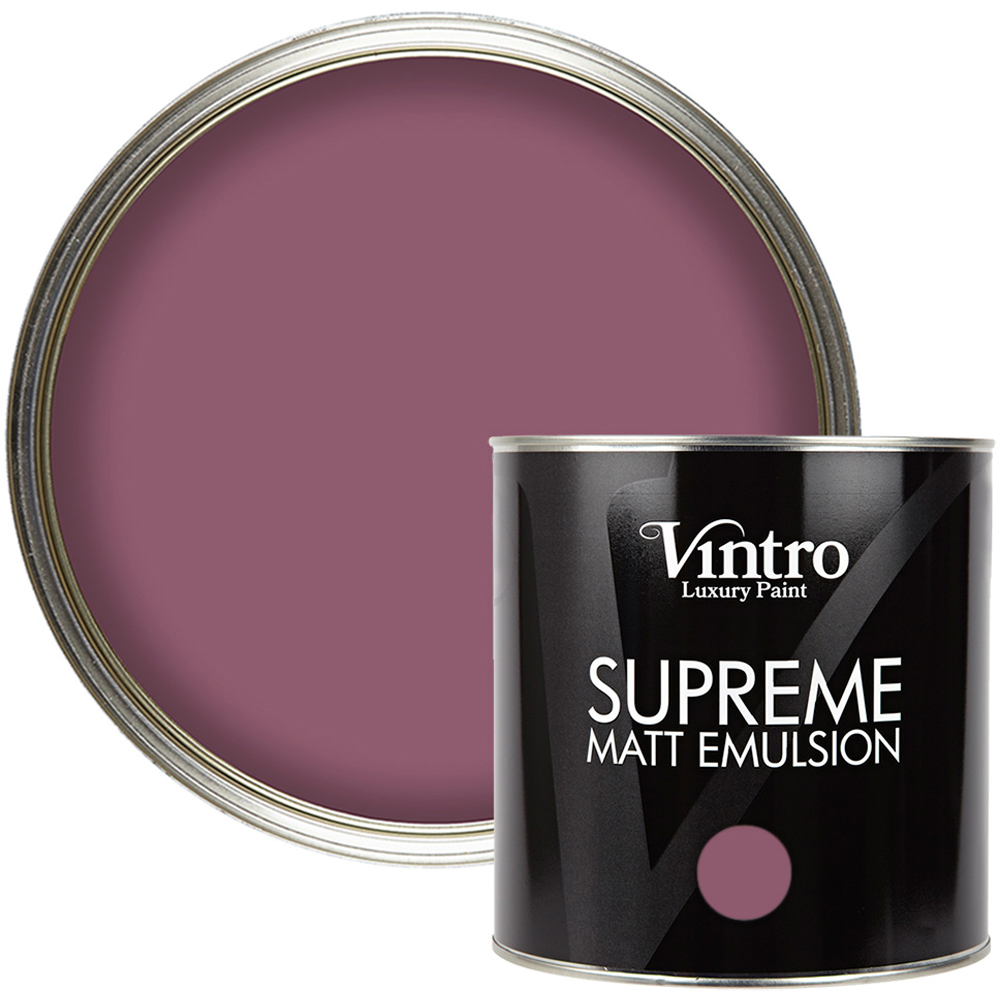 Vintro Paint Old Mauve Matt Emulsion Interior Paint 2.5L Image 1