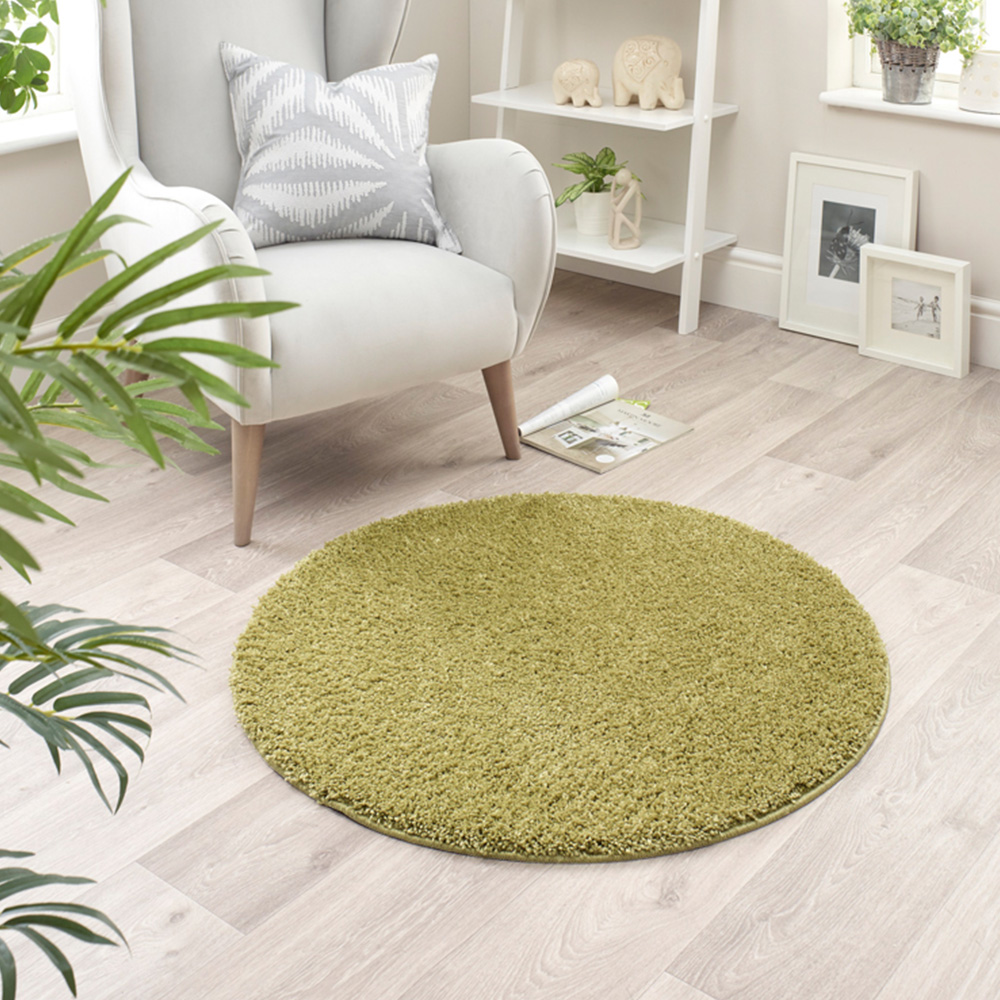 My Rug Olive Round Rug 100cm Image 2
