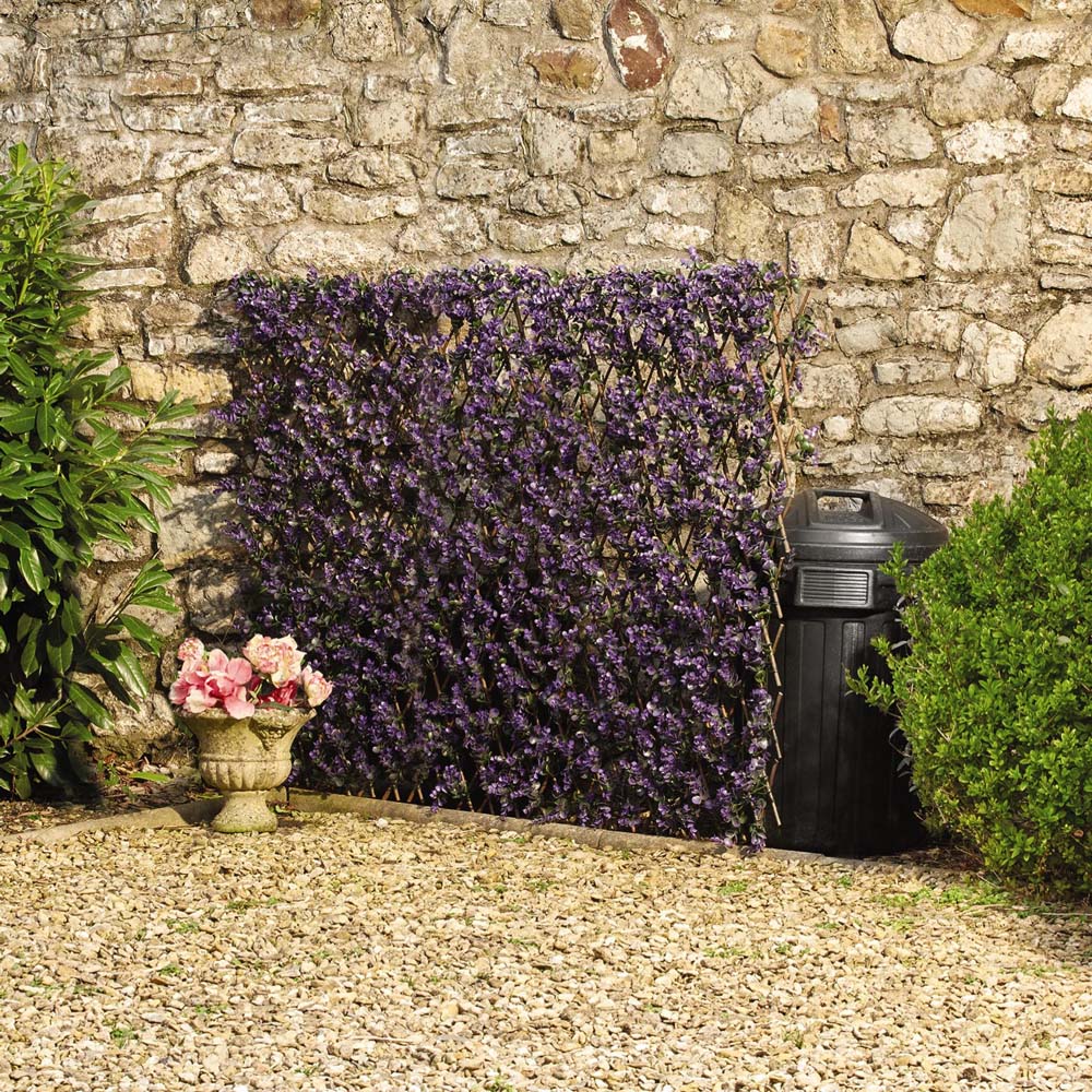 Thompson & Morgan Artificial Lavender Folding Hedge Trellis 1 x 2m Image 3