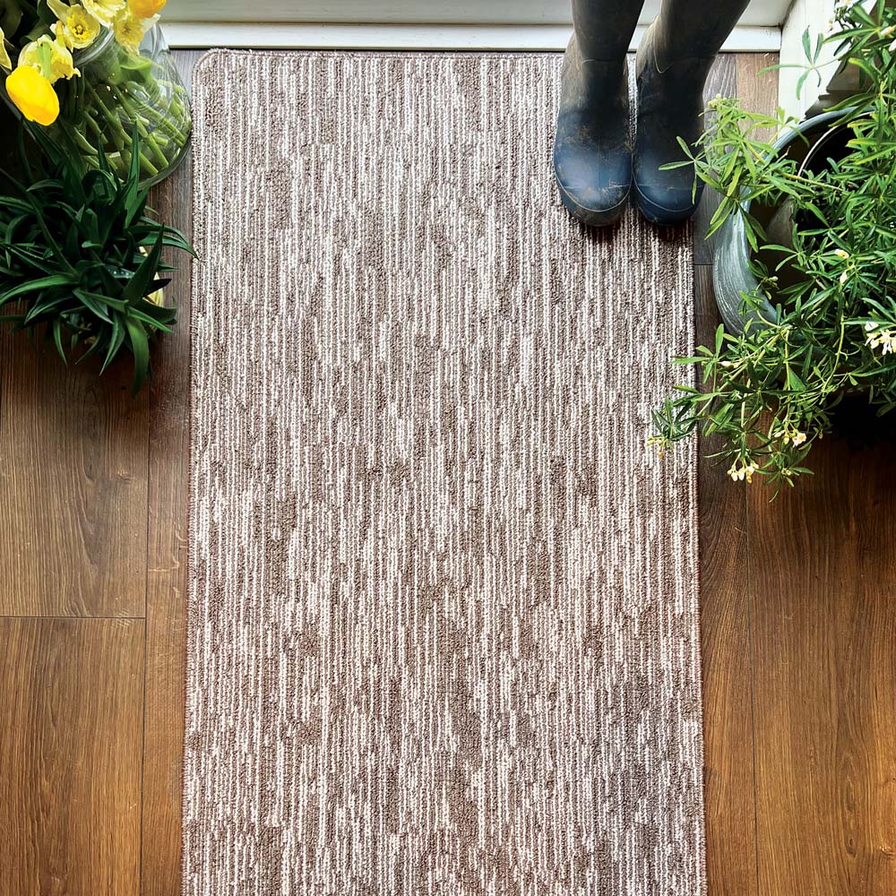 My Mat Stone Broken Stripe Stain Resistant Runner 67 x 200cm Image 4