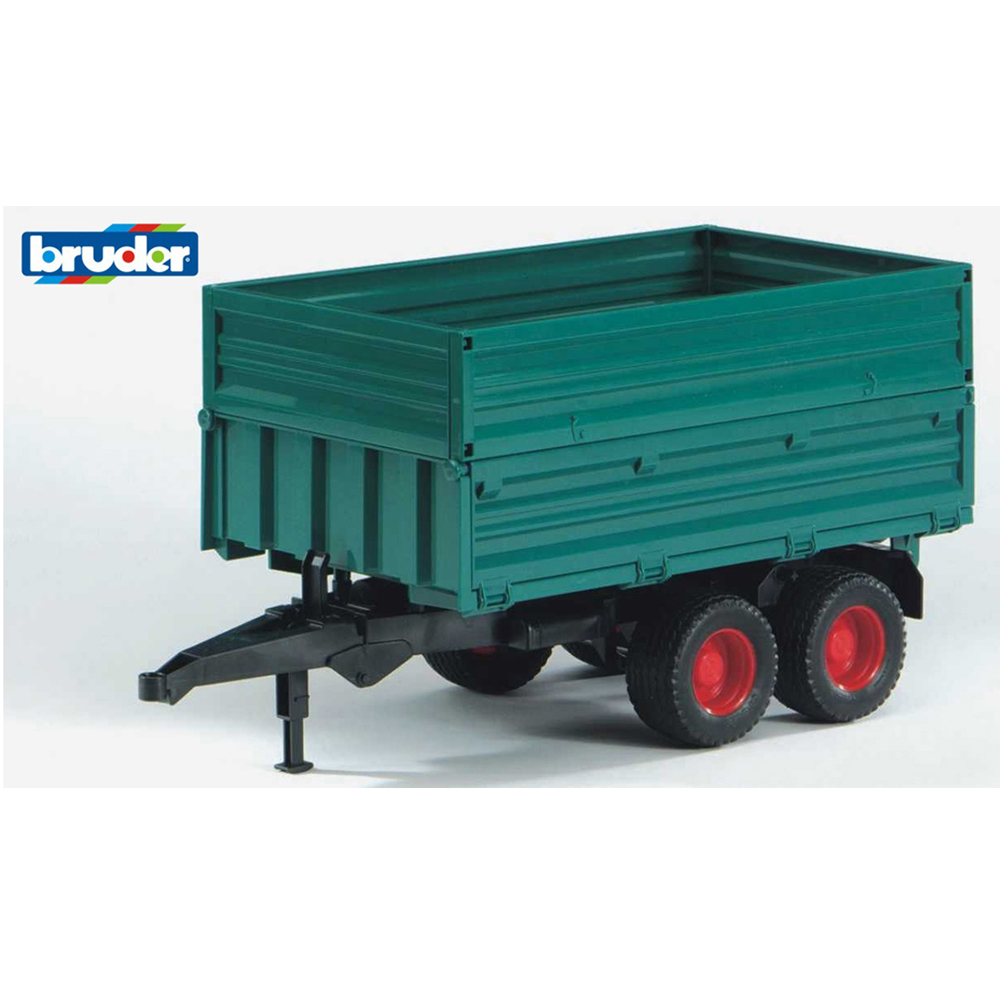 Bruder Kids Tipping Trailer Playset Model with Removable Top Image 5
