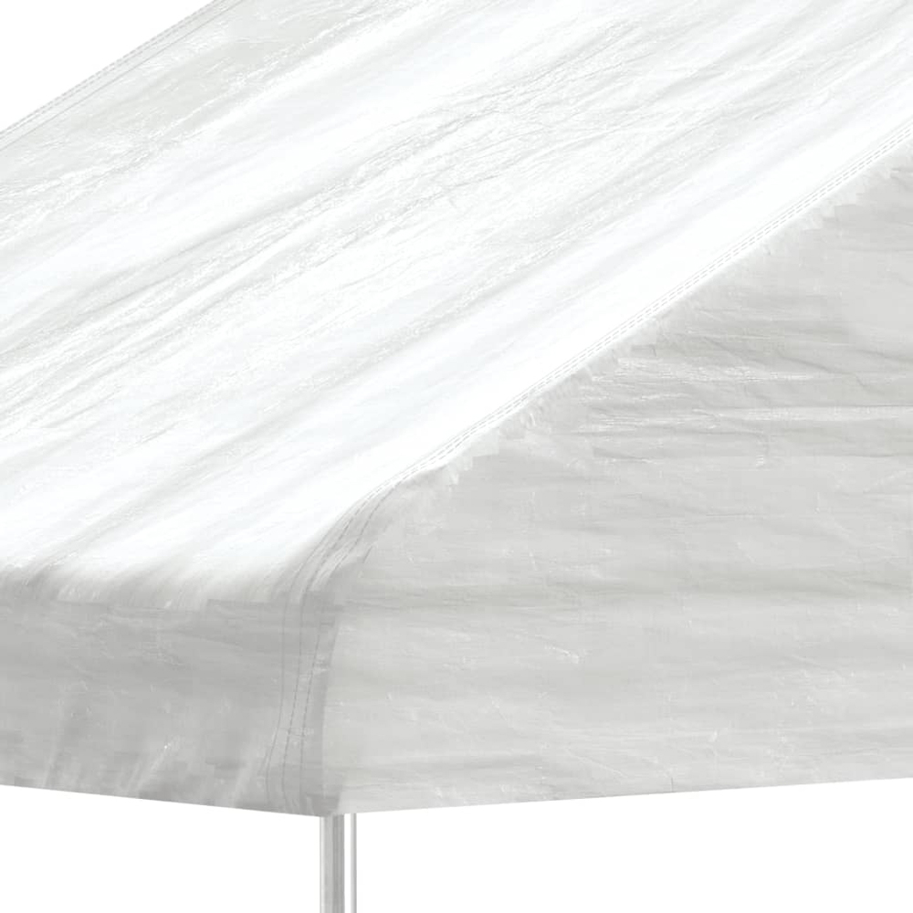 vidaXL 5.88 x 2.23m White Gazebo with Roof Image 3