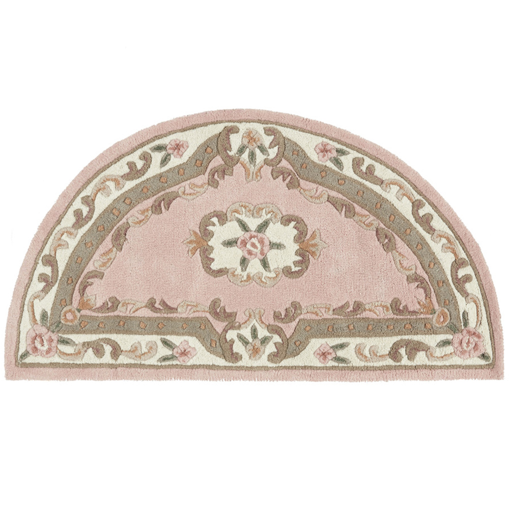 Origins Shensi Pink Half Moon Rug 67 x 127cm Image 1