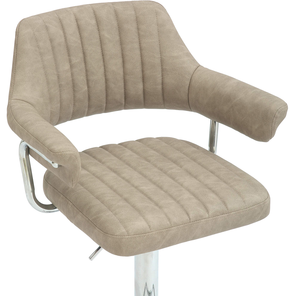 Shankar Cortez Mink Leather Bar Stool Set of 2 Image 8