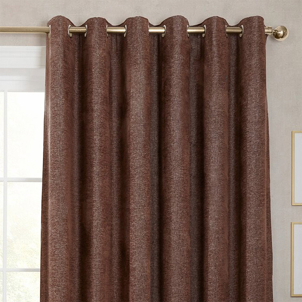 Aspen Eyelet CurtainMocha168cm229cm Image 5
