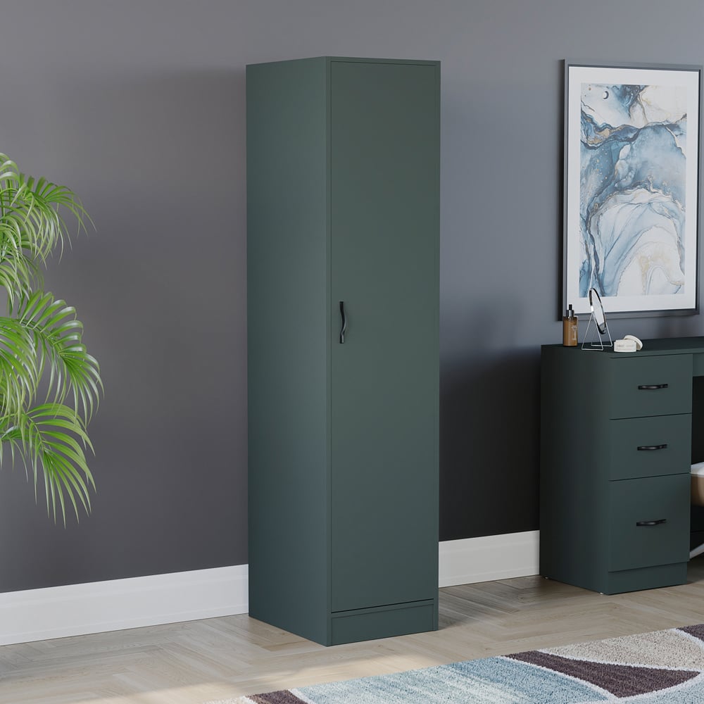 Vida Designs Riano Single Door Green Wardrobe Image 4
