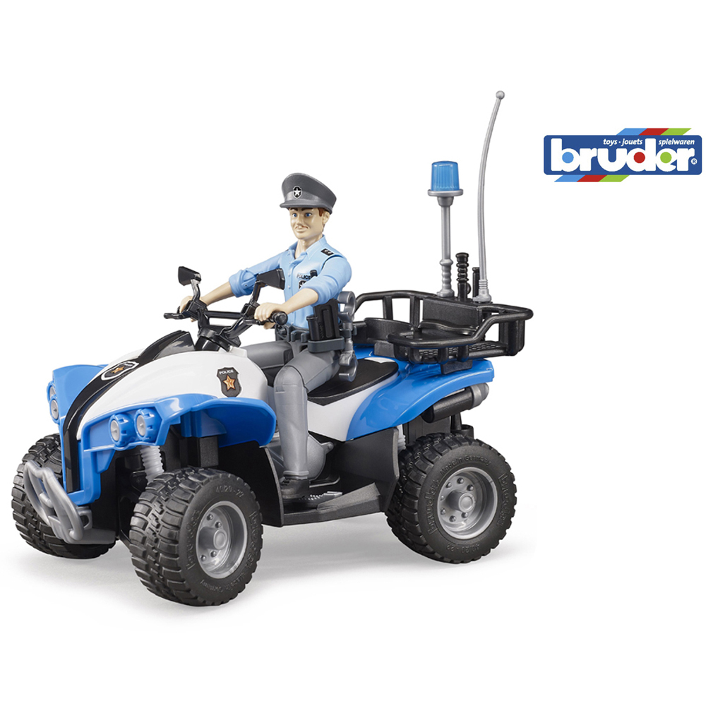 Bruder Police-Quad Bike with Policeman Figure and Accessories Image 4