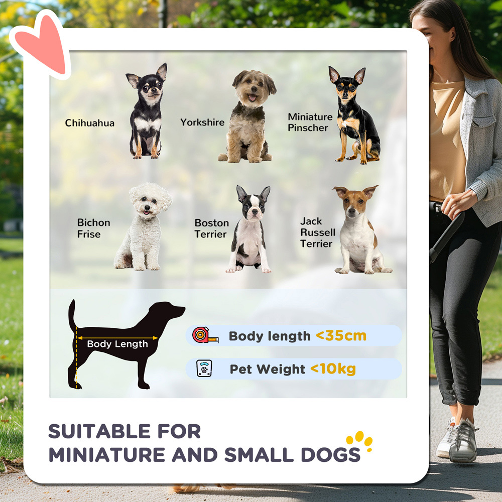 PawHut Foldable Dark Grey Pet Stroller Image 6