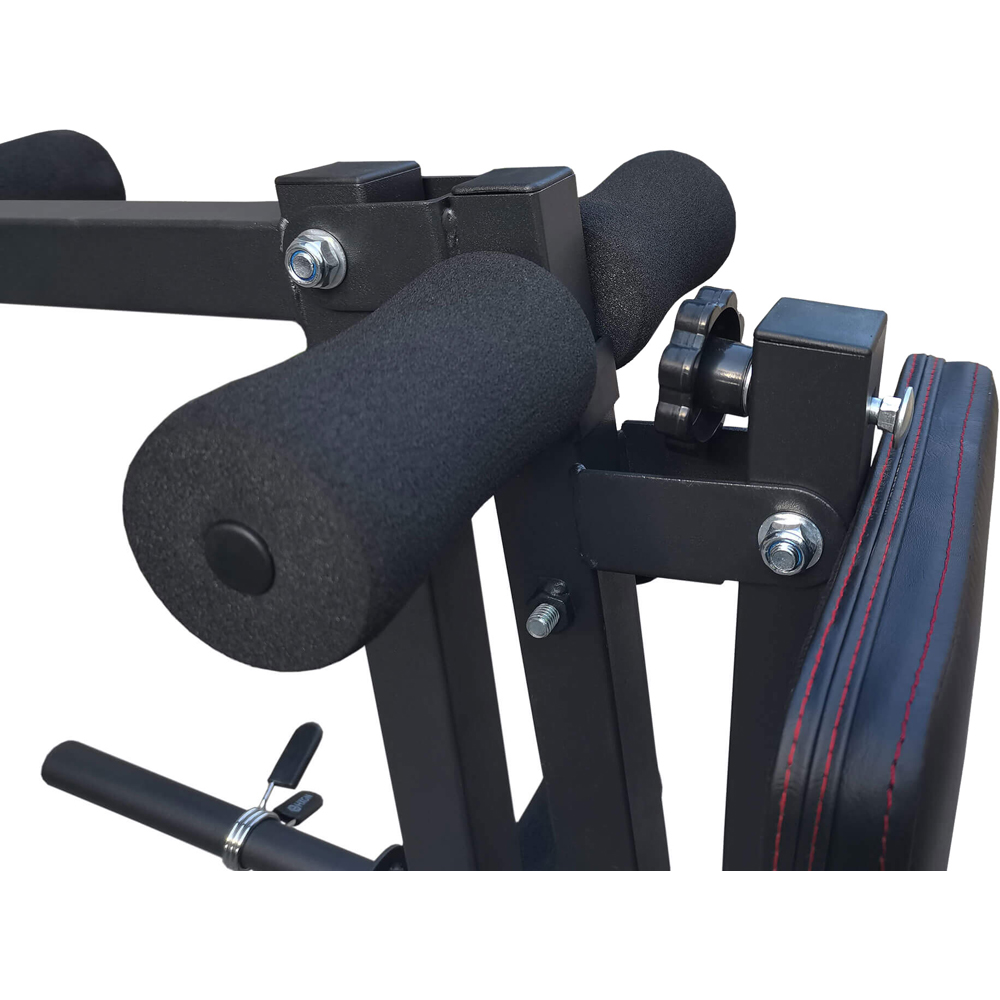 HXGN Black Barbell Bench with Leg Developer Image 2