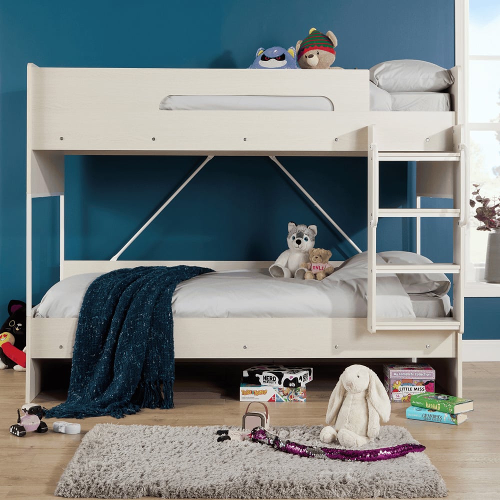 Home Source Hartford White Bunk Bed Image 7