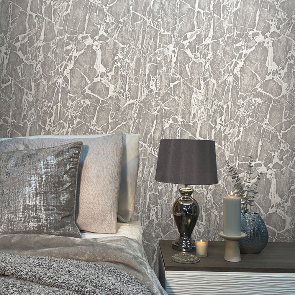 Rasch Enzo Marble Grey Wallpaper Image 3