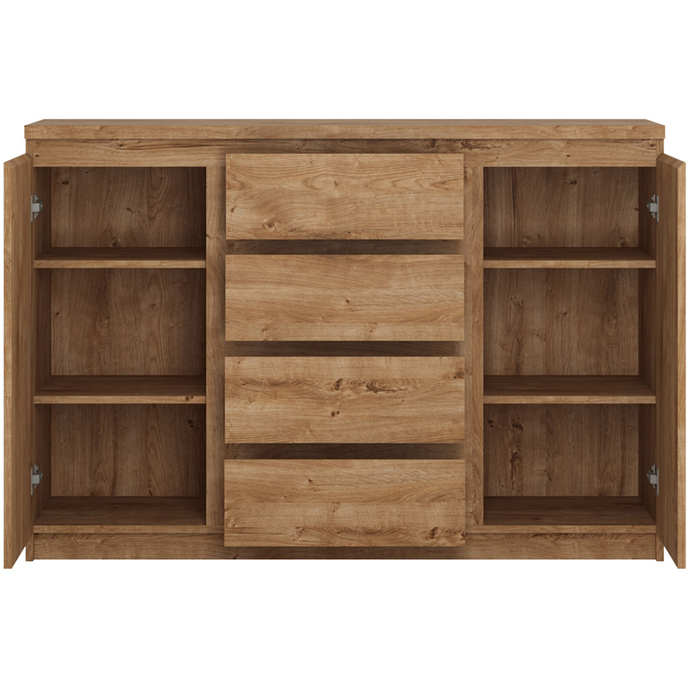 Florence Fribo 2 Door 4 Drawer Golden Ribbeck Oak Sideboard Image 3