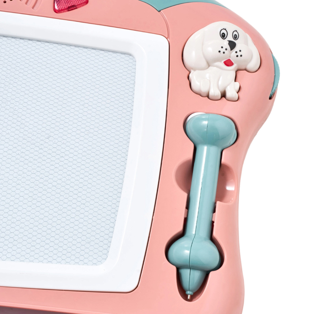 H&O Direct Kids Pink Interactive Magnetic Drawing Board with Music and Lights Image 4