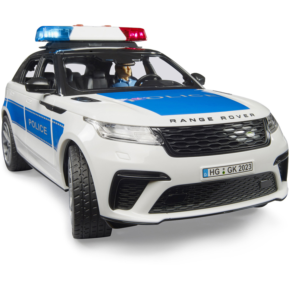 Bruder Kids Range Rover Velar Police with Policeman Playset Model Image 9