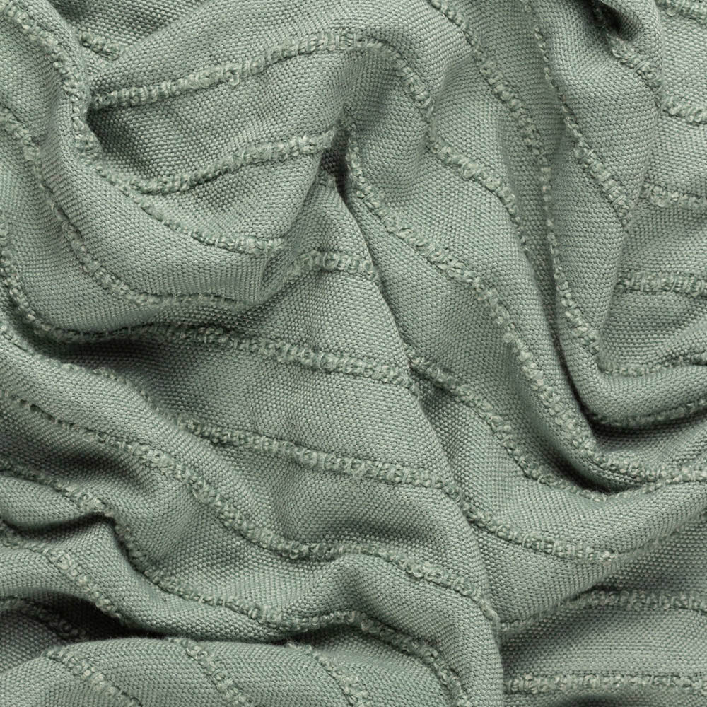 furn. Hazie Eucalyptus Green Woven Fringed Throw 130 x 180cm Image 3