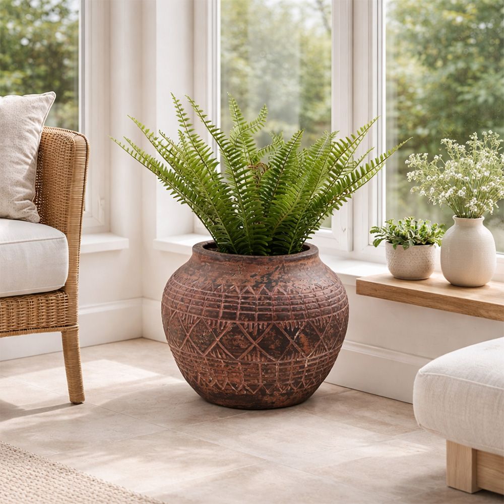Leaf Aztec Vase Planter 30cm Image 2